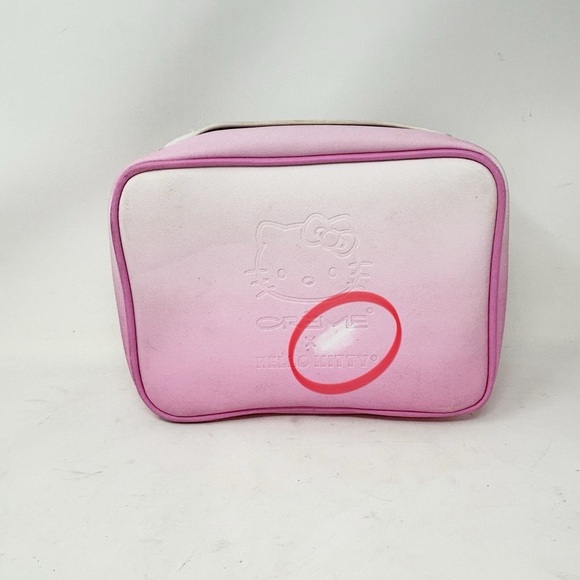 THE CRÈME SHOP X HELLO KITTY Pink Ombre Multi-Use Makeup Bag Beauty Travel Case - Picture 11 of 12